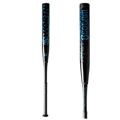 2026 WORTH BEDLAM BLACK 13.5" 2PC XL USA/ASA SLOWPITCH SOFTBALL BAT: WSA6BDBKL