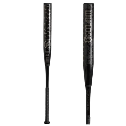 2026 WORTH BEDLAM BLACK 13.5" 2PC XL USSSA SLOWPITCH SOFTBALL BAT: WSU6BDBKL