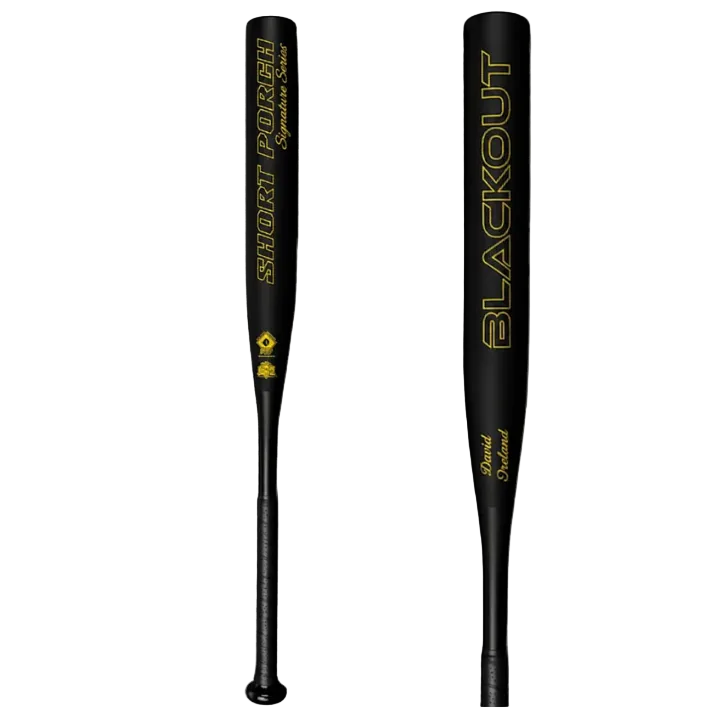 SHORT PORCH DDT BLACKOUT DAVID IRELAND SIGNATURE 12.5" 2PC END LOADED SSUSA SENIOR SOFTBALL BAT: SP-IRELAND