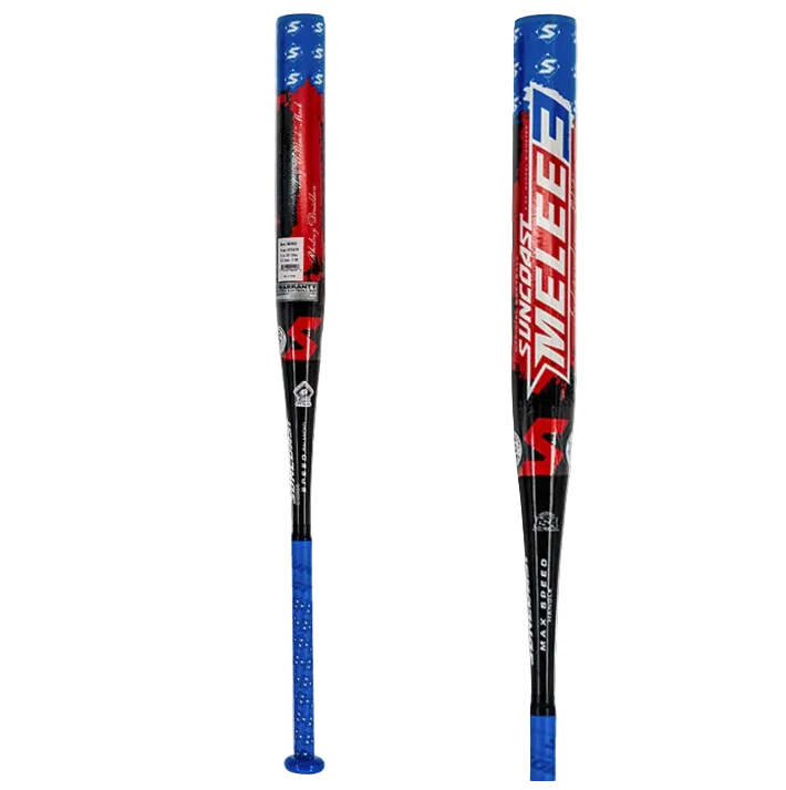 SUNCOAST MELEE3 OG 12" 1PC END LOADED SSUSA SENIOR SLOWPITCH SOFTBALL BAT: SM30GSE12