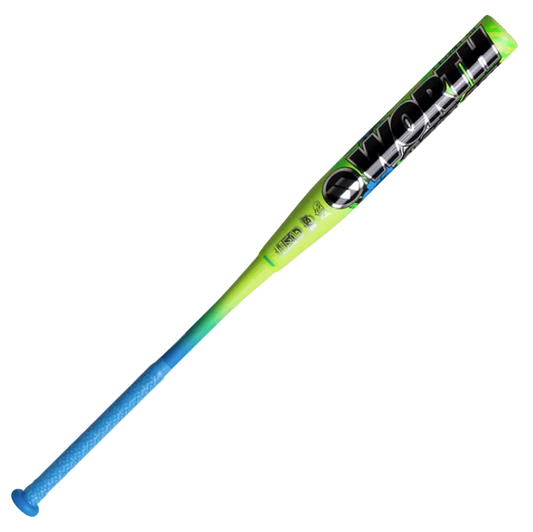 2026 WORTH BEDLAM JOSH RILEY 12.5" 2PC END LOAD USSSA SLOWPITCH SOFTBALL BAT: WSU6JRBEDL